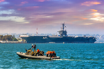 US Naval Base navy guard boat
