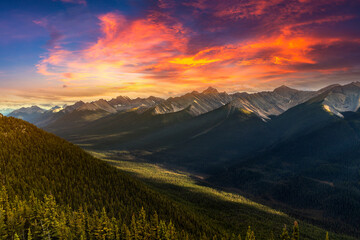 Bow Valley in Banff national park