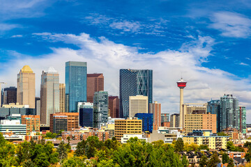 Obraz premium Calgary in sunny day, Canada