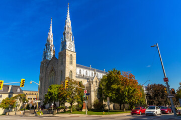 Fototapeta premium Notre-Dame Cathedral Basilica in Ottawa