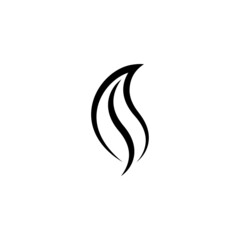 initial letter S leaf monogram logo vector
