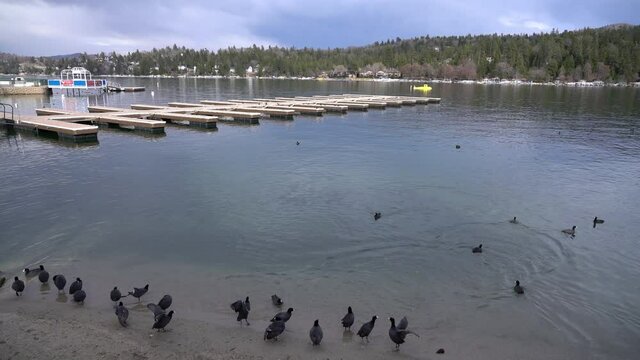 Lake Arrowhead Village Bay Marina San Bernardino Mountains California USA