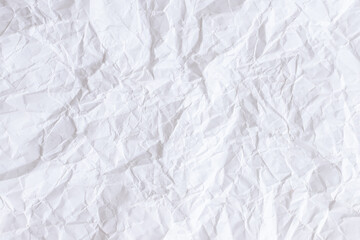 Obraz premium Crumpled white paper texture background