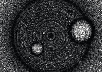 Black and white illustration
