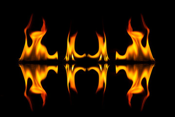 Fire flames