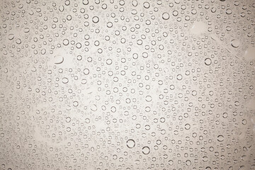 water drops on glass background