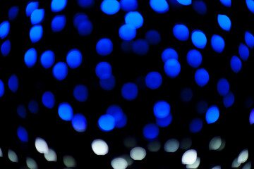Blurred lights  bokeh at night.