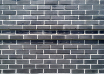 black brick wall. house exterior.