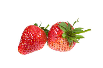 Strawberries  on white background.