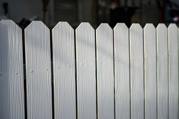 white fence