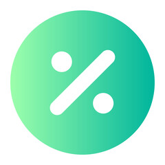 percentage gradient icon