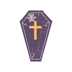 Obraz premium coffin with spider net