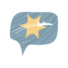 flying airplane cartoon