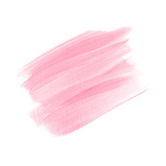 Make-up brush stroke paint artwork isolated over white background. Perfect beauty design for any creative ideas.