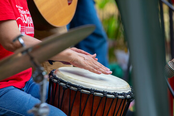 Activities organized by the community, enjoy together life festival, music performance