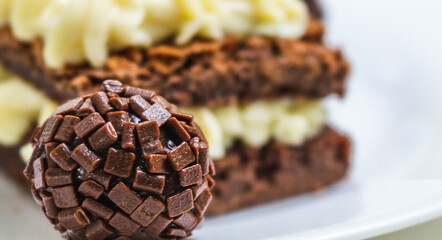 brigadeiro with cake