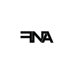 fna initial letter monogram logo design