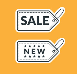 Set of Stickers for marketplace, new product and sale promotion