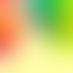 Green red yellow spots blurred background. Abstract gradient formless soft texture.