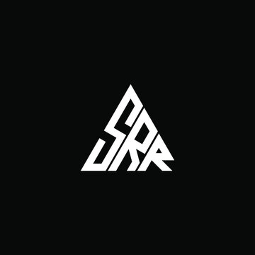 SRR letter logo creative design. SRR unique design