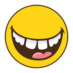 smiley teeth and tongue