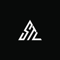 STL letter logo creative design. STL unique design