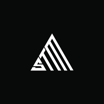 STM letter logo creative design. STM unique design