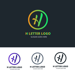H Letter Logo Design, Creative H Business Logo Design Vector 
