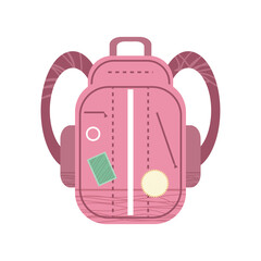 pink backpack travel