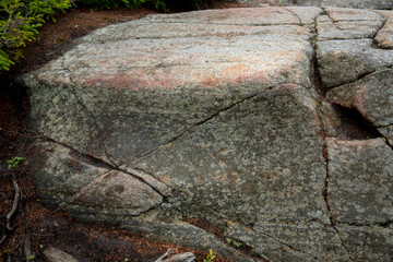 Glacial grooves and striations on Mt. Kearsarge in New Hampshire.