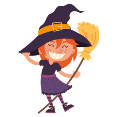 cute girl witch costume