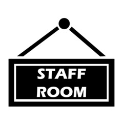 Staff Room door plaque
Illustration, graphic, icon, picture, pictogram, button.