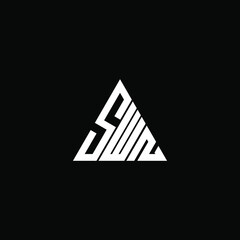 SWN letter logo creative design. SWN unique design
