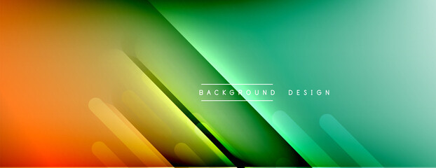 Dynamic lines abstract background. 3D shadow effects and fluid gradients. Modern overlapping forms