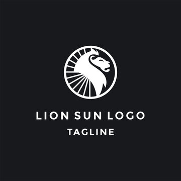 Myth Circle Sun Lion Tech Logo.