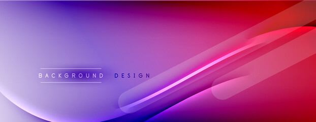 Abstract background - lines composition created with lights and shadows. Technology or business digital template. Trendy simple fluid color gradient abstract background with dynamic