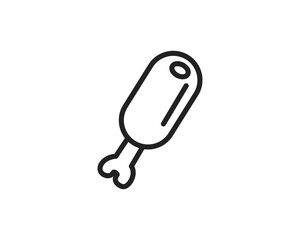 Meals beverage icon line style vector illustration