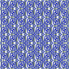 metal pattern on a blue background.  pattern for fabric, wallpaper, packaging. 

Decorative print.