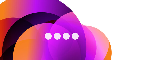 Fluid gradients, swirls and circles. Bright color lines. Vector Illustration For Wallpaper, Banner, Background, Landing Page