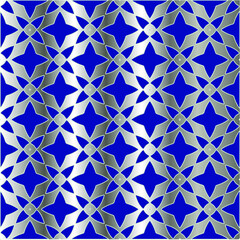 metal pattern on a blue background. 
