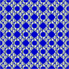 metal pattern on a blue background. 
