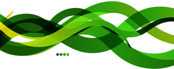 Abstract background - transparent overlapping wavy lines on white pattern. Vector Illustration For Wallpaper, Banner, Background, Landing Page