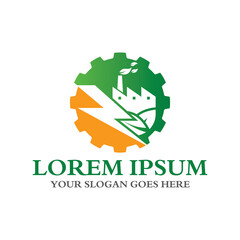 nature industry logo , industrial logo