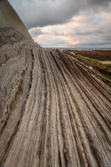 Flysch in basque country coast