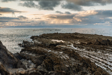 Flysch in basque country coast