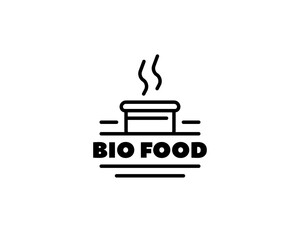 Meals baverage logo line style vector illustration