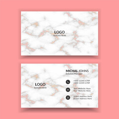 Creative modern business card template with black and white details