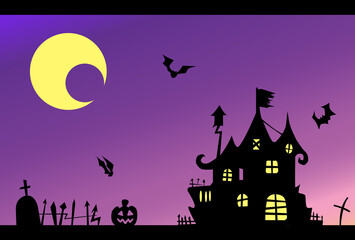 ハロウィンの背景