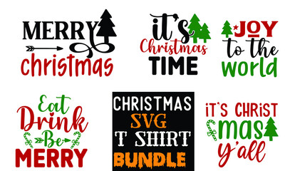 Christmas SVG T shirt Design Bundle