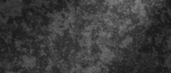 Abstract background in black and gray colors with shaded edges. Marbled noisy texture.